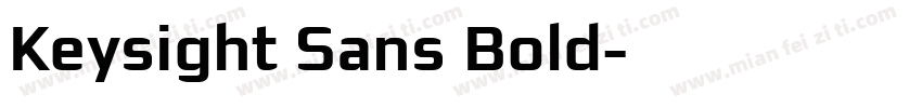 Keysight Sans Bold字体转换